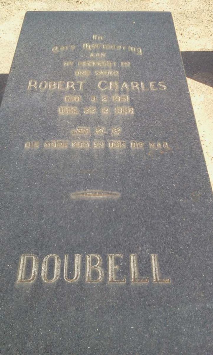 DOUBELL Robert Charles 1931-1968
