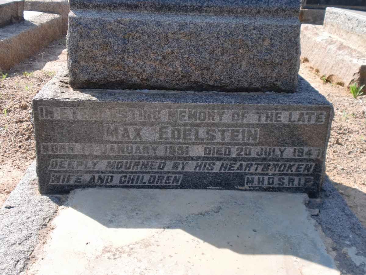EDELSTEIN Max 1891-1947