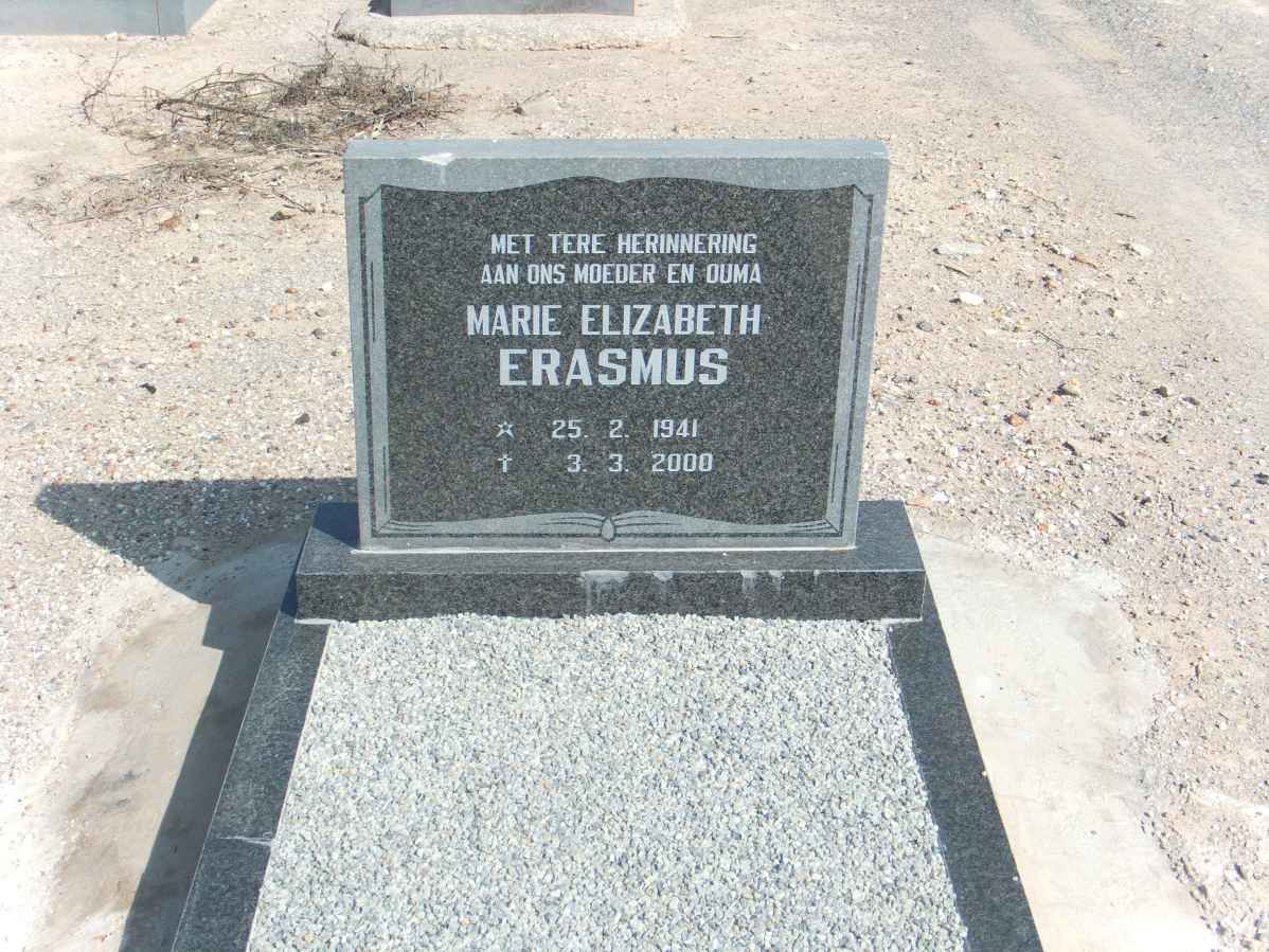 ERASMUS Marie Elizabeth 1941-2000
