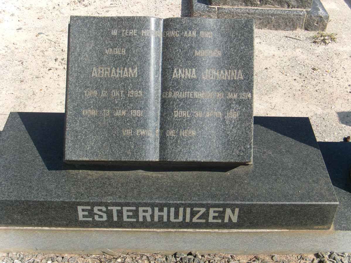ESTHERHUIZEN Abraham 1983-1981 &amp; Anna Johanna 1914-1961