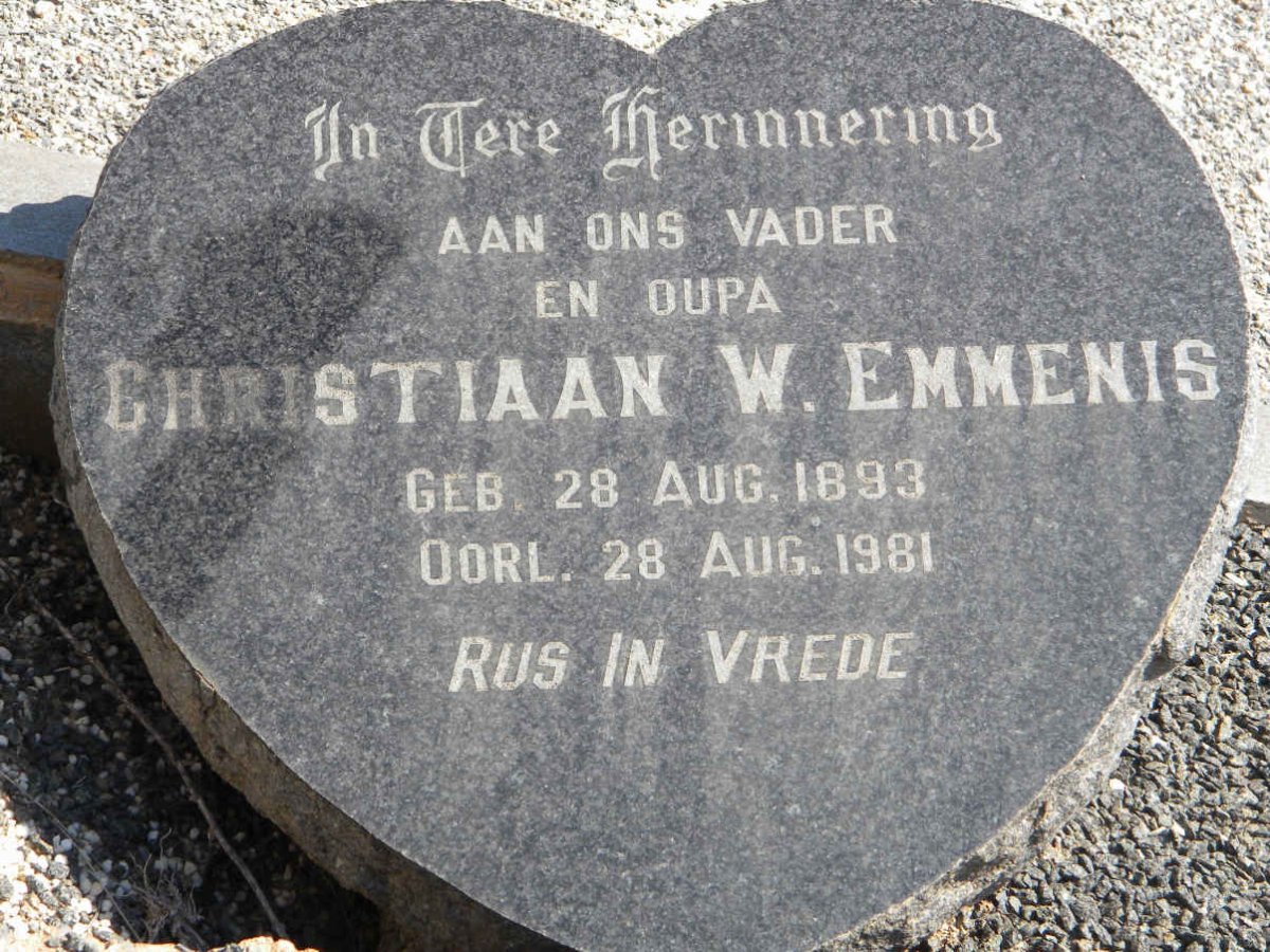 EMMENIS Christiaan W. 1893-1981