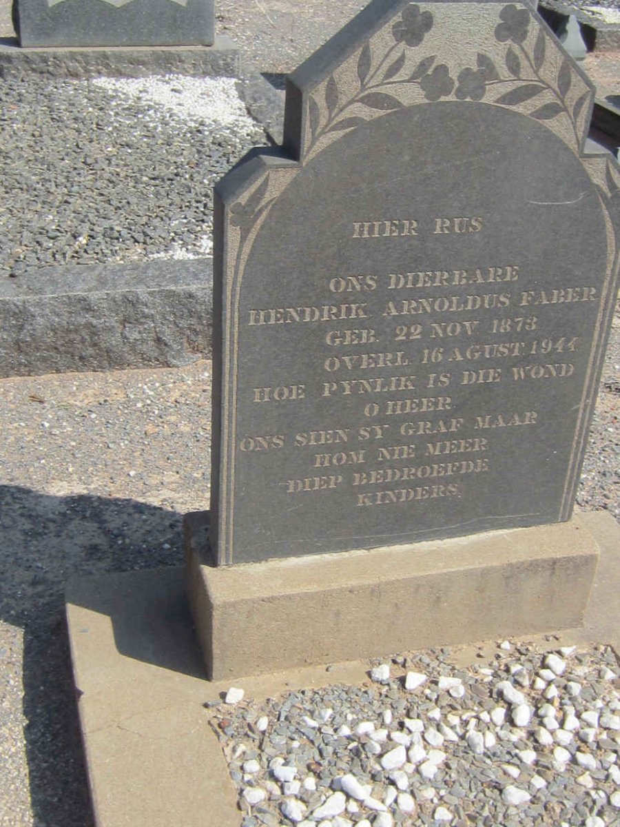 FABER Hendrik Arnoldus 1873-1944