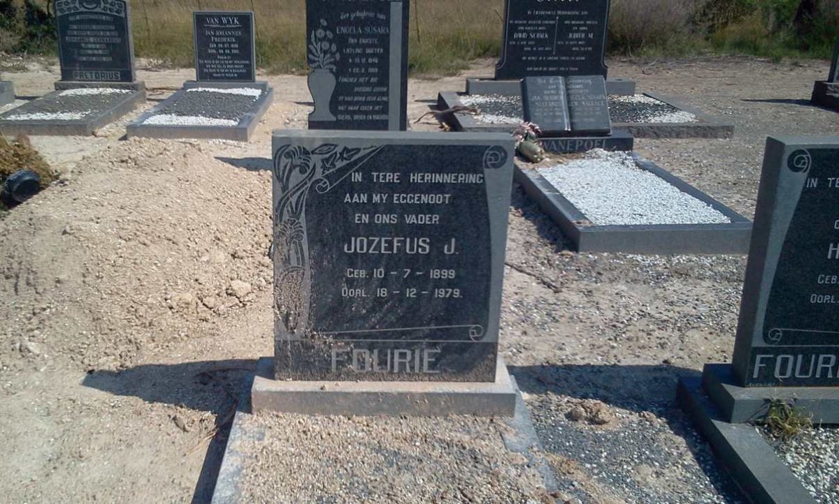 FOURIE Jozefus J. 1899-1979
