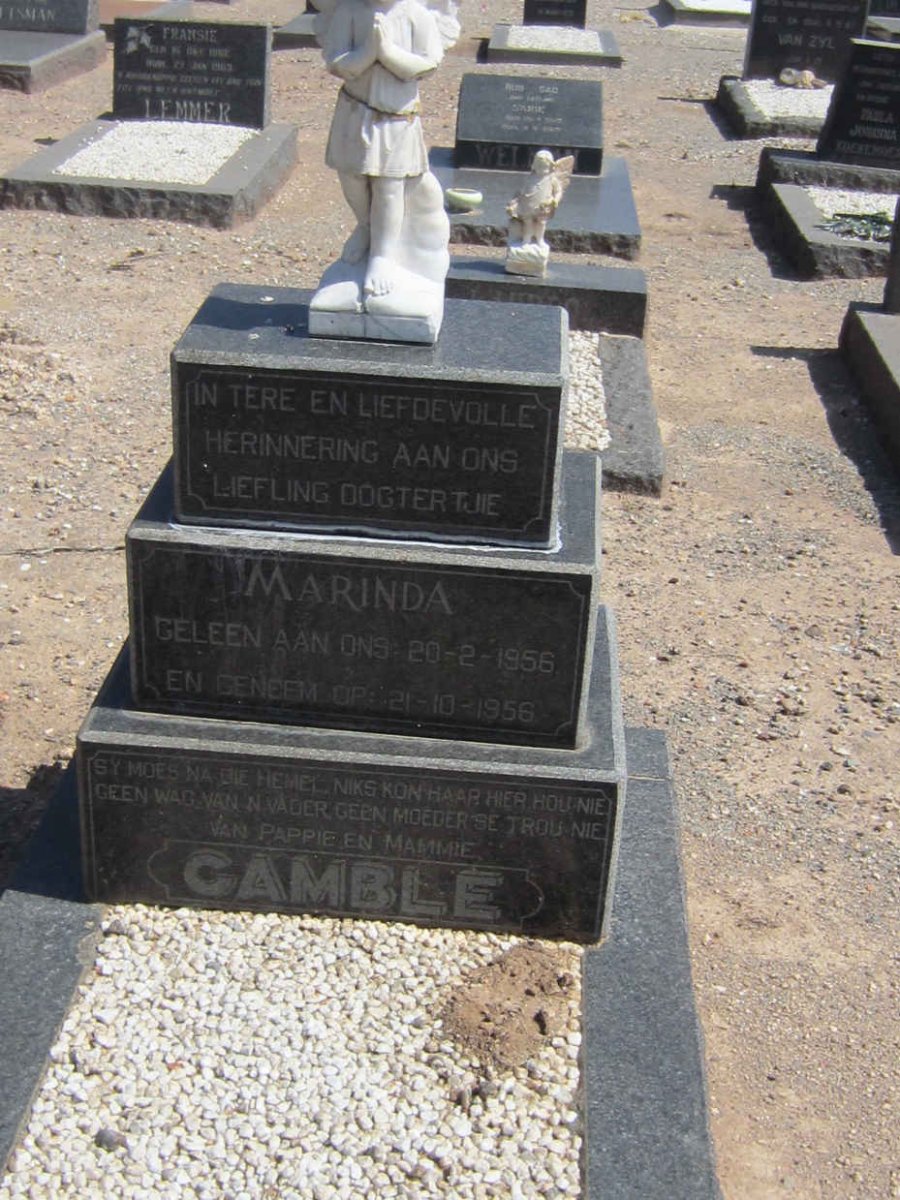 GAMBLE Marinda 1956-1956