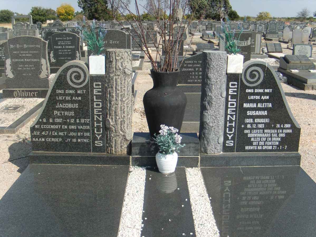 GELDENHUYS Jacobus Petrus 1912-1972 &amp; Maria Aletta Susanna KRUGER 1923-2009