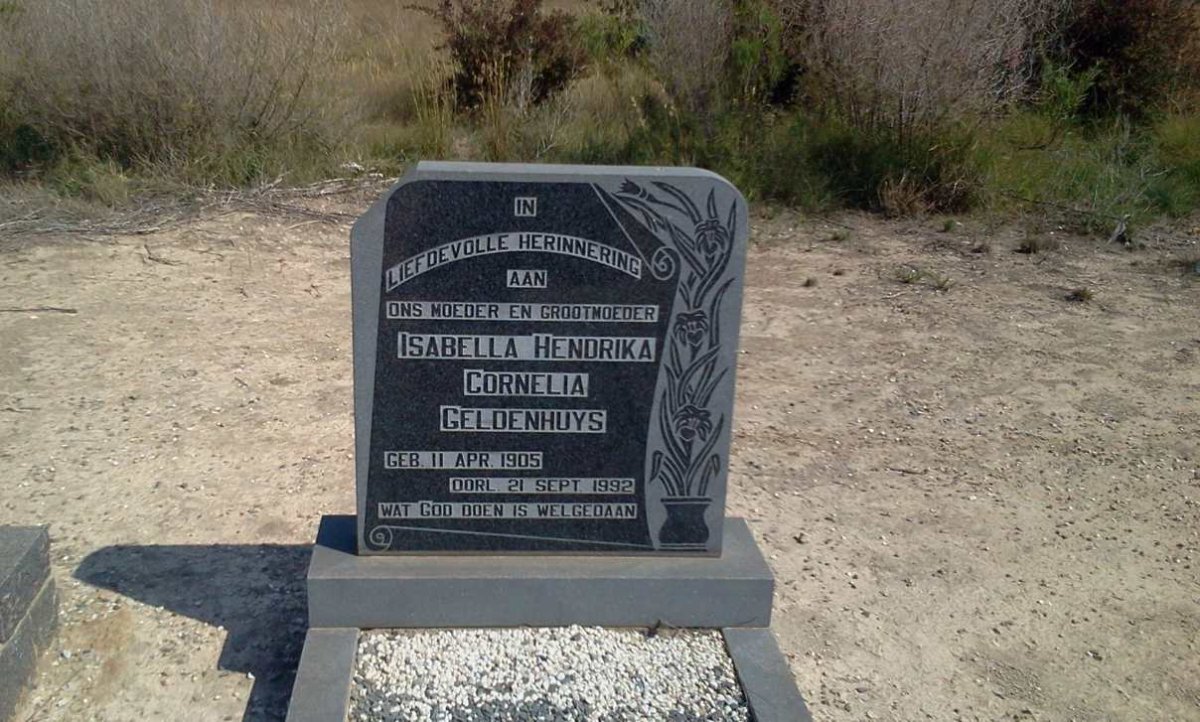 GELDENHUYS Isabella Hendrika Cornelia 1905-1992