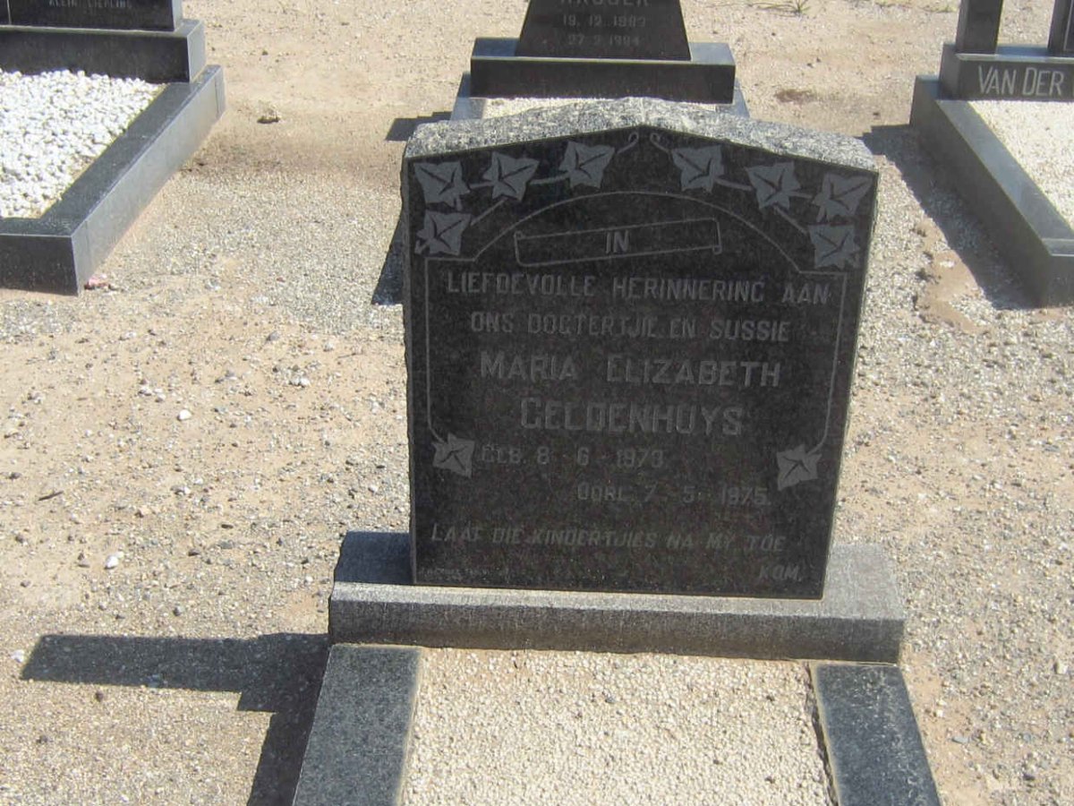 GELDENHUYS Maria Elizabeth 1973-1975
