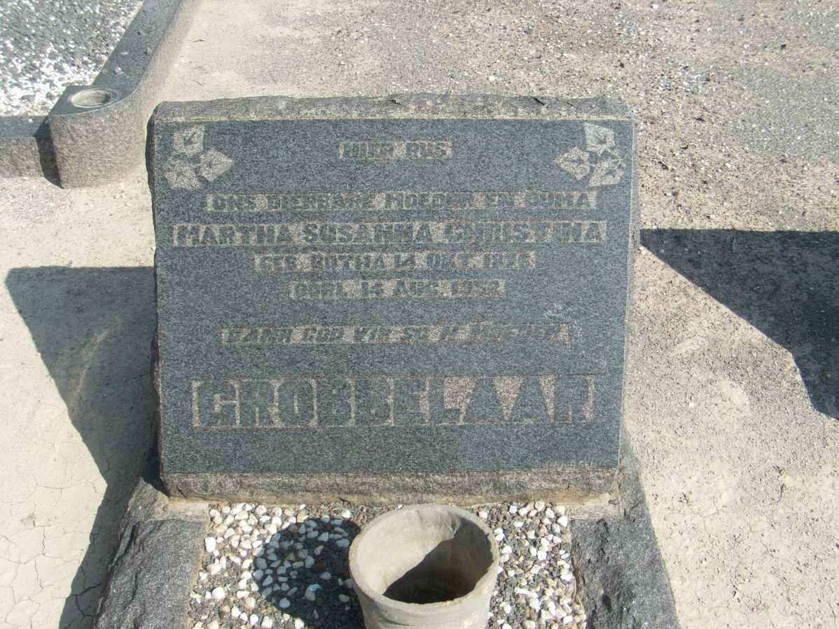 GROBBELAAR Martha Susanna Christina nee BOTHA 18?6-1952