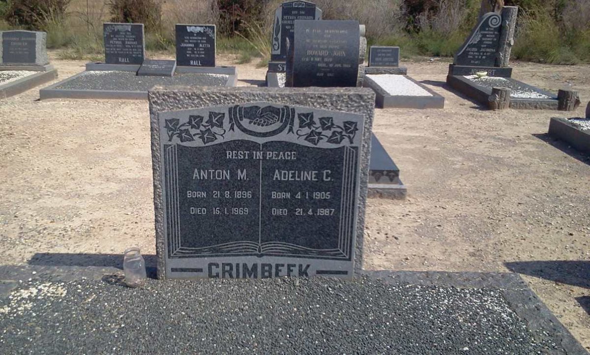 GRIMBEEK Anton M. 1896-1969 &amp; Adeline C. 1905-1987
