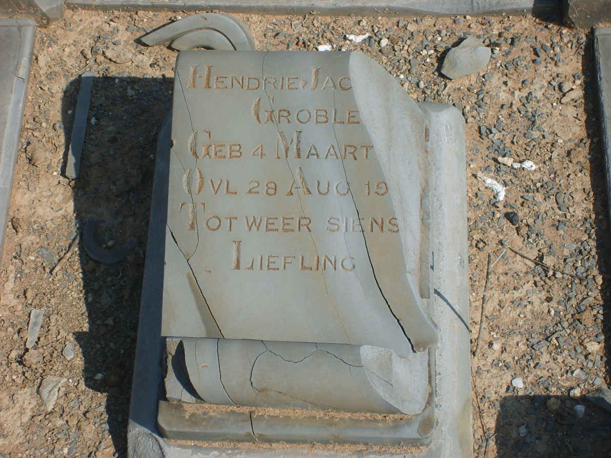 GROBLER Hendrie Jac? -19??