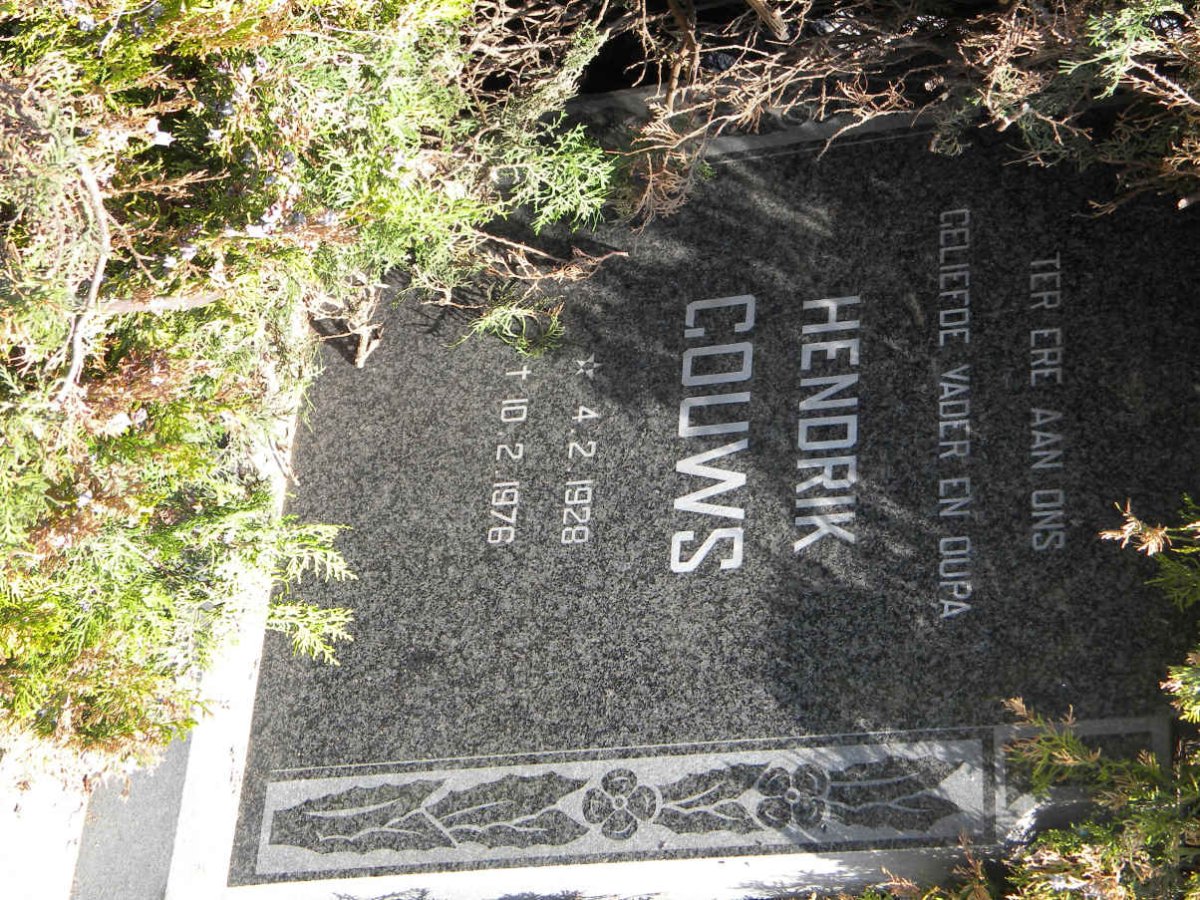 GOUWS Hendrik 1928-1976