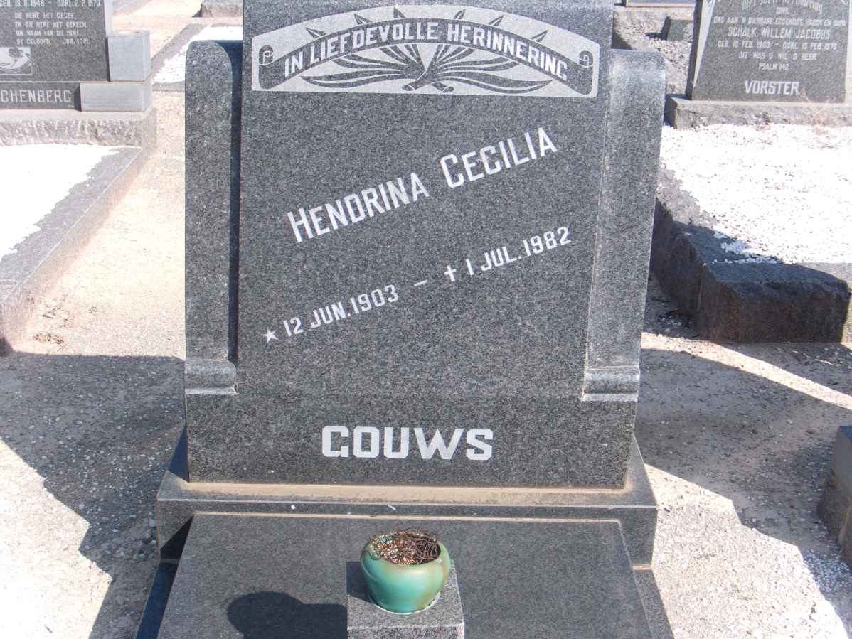 GOUWS Hendrina Cecilia 1903-1982