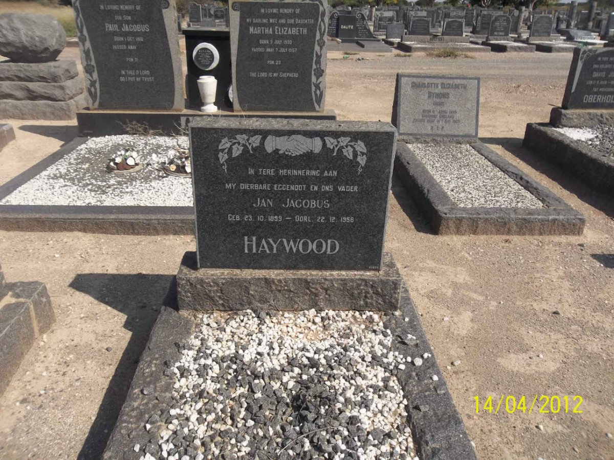 HAYWOOD Jan Jacobus 1899-1956