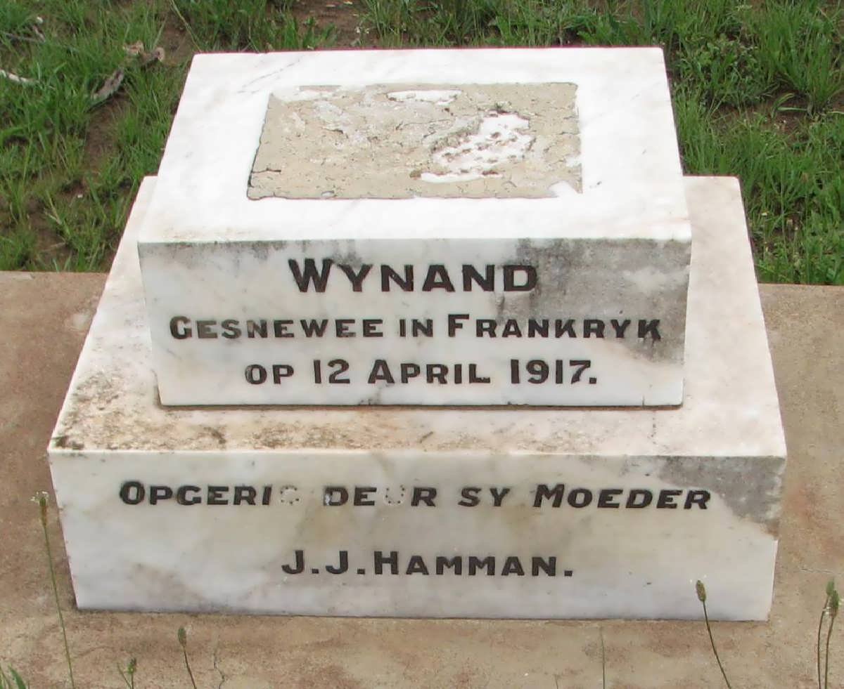 HAMMAN Wynand -1917