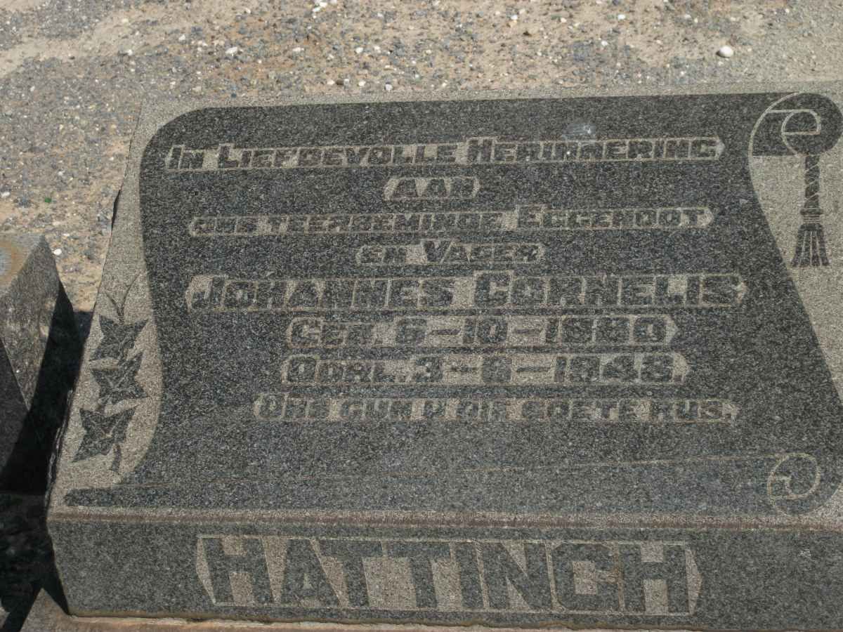 HATTINGH Johannes Cornelis 1880-1948