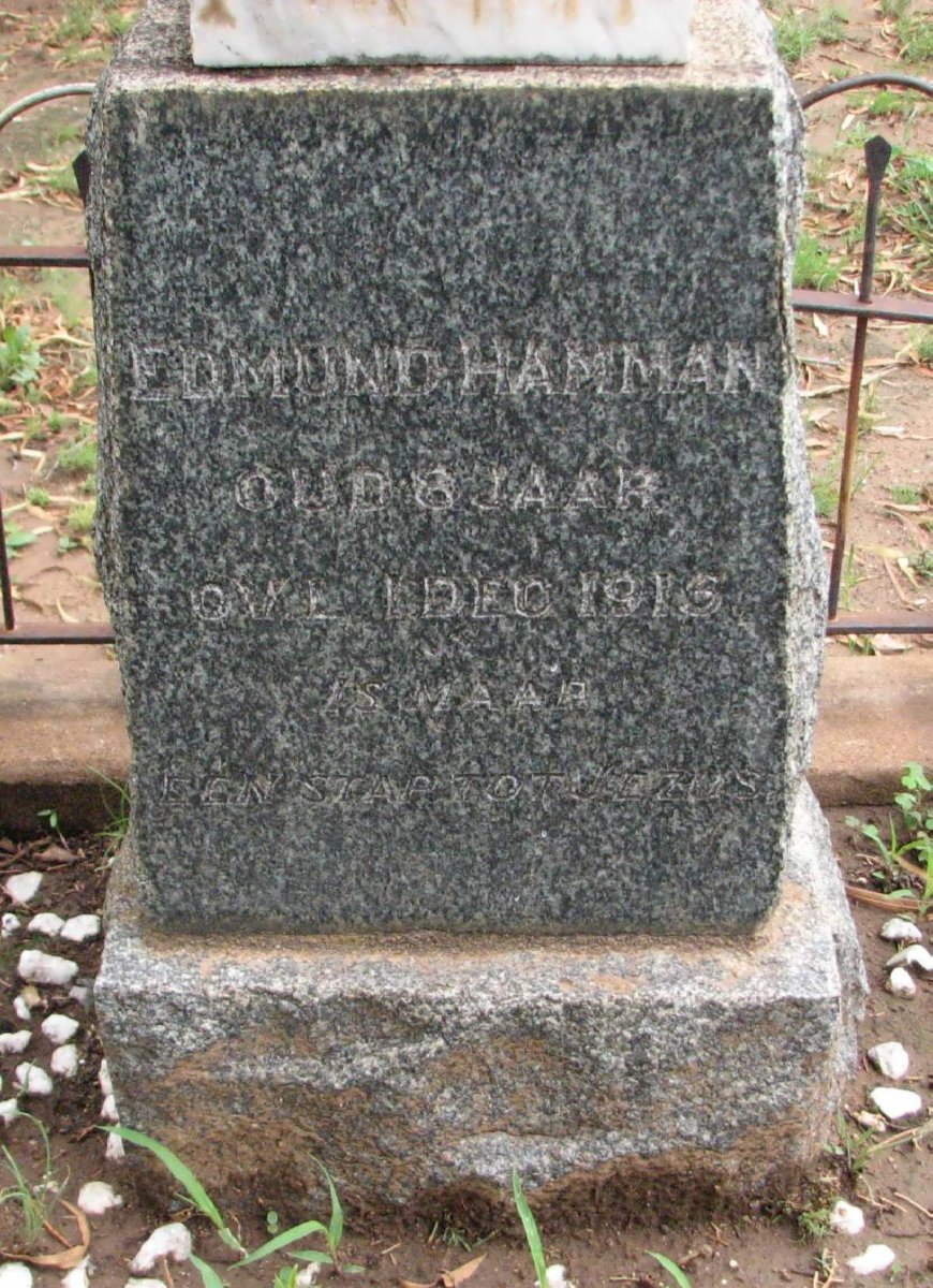 HAMMAN Edmund -1915