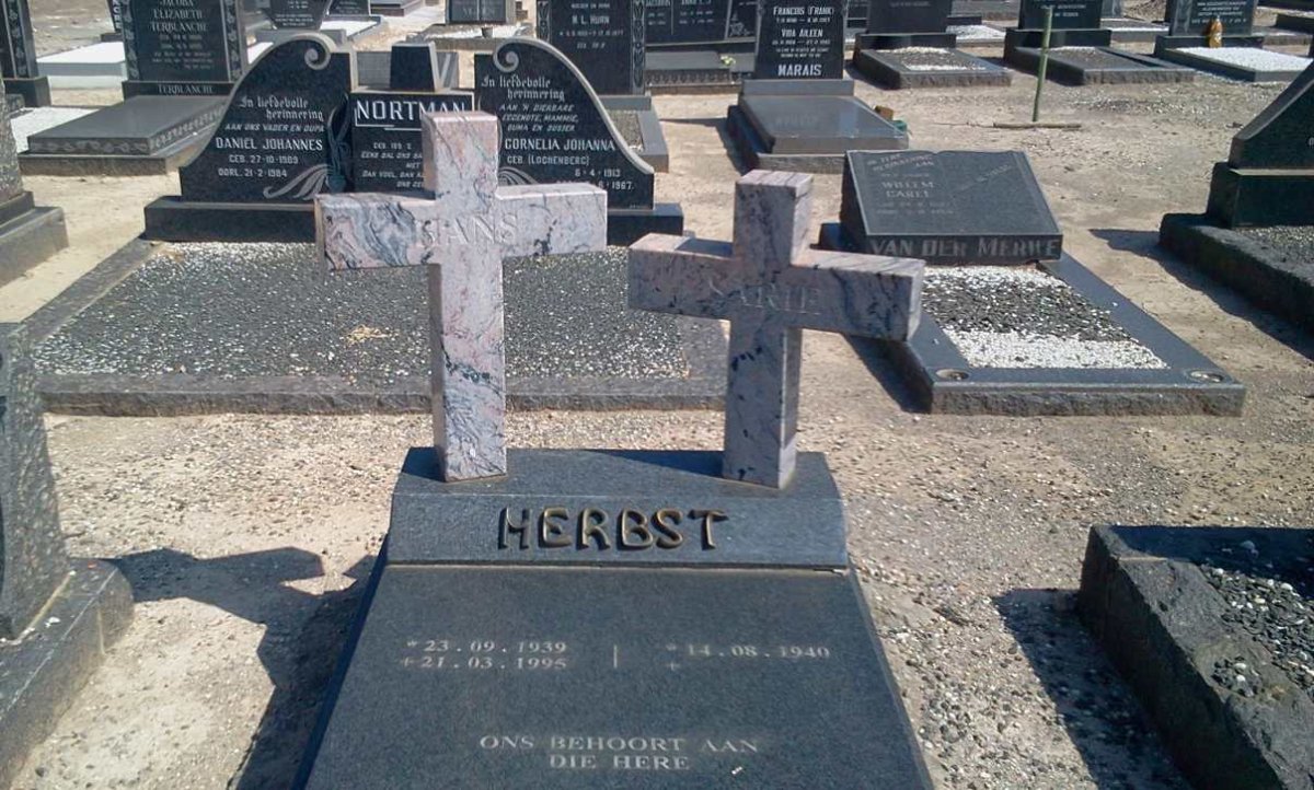 HERBST Hans 1939-1995 &amp; Sarie 1940-