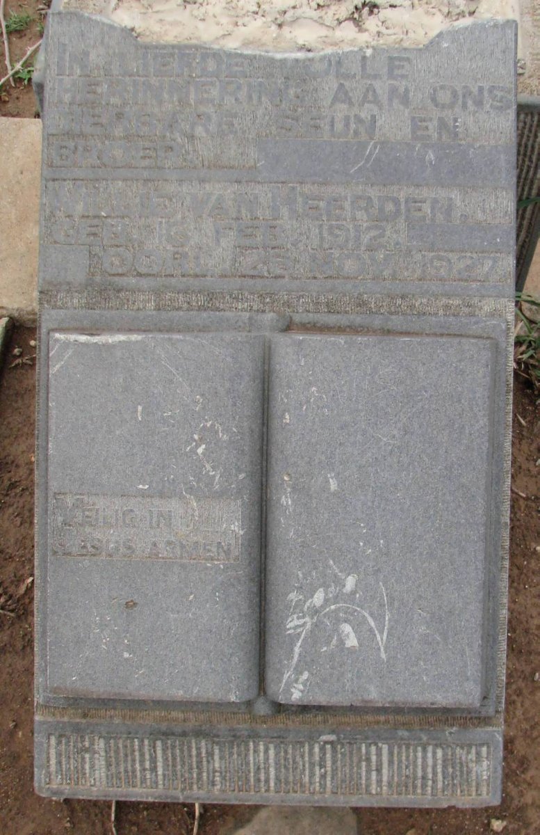 HEERDEN Willie, van 1912-1927