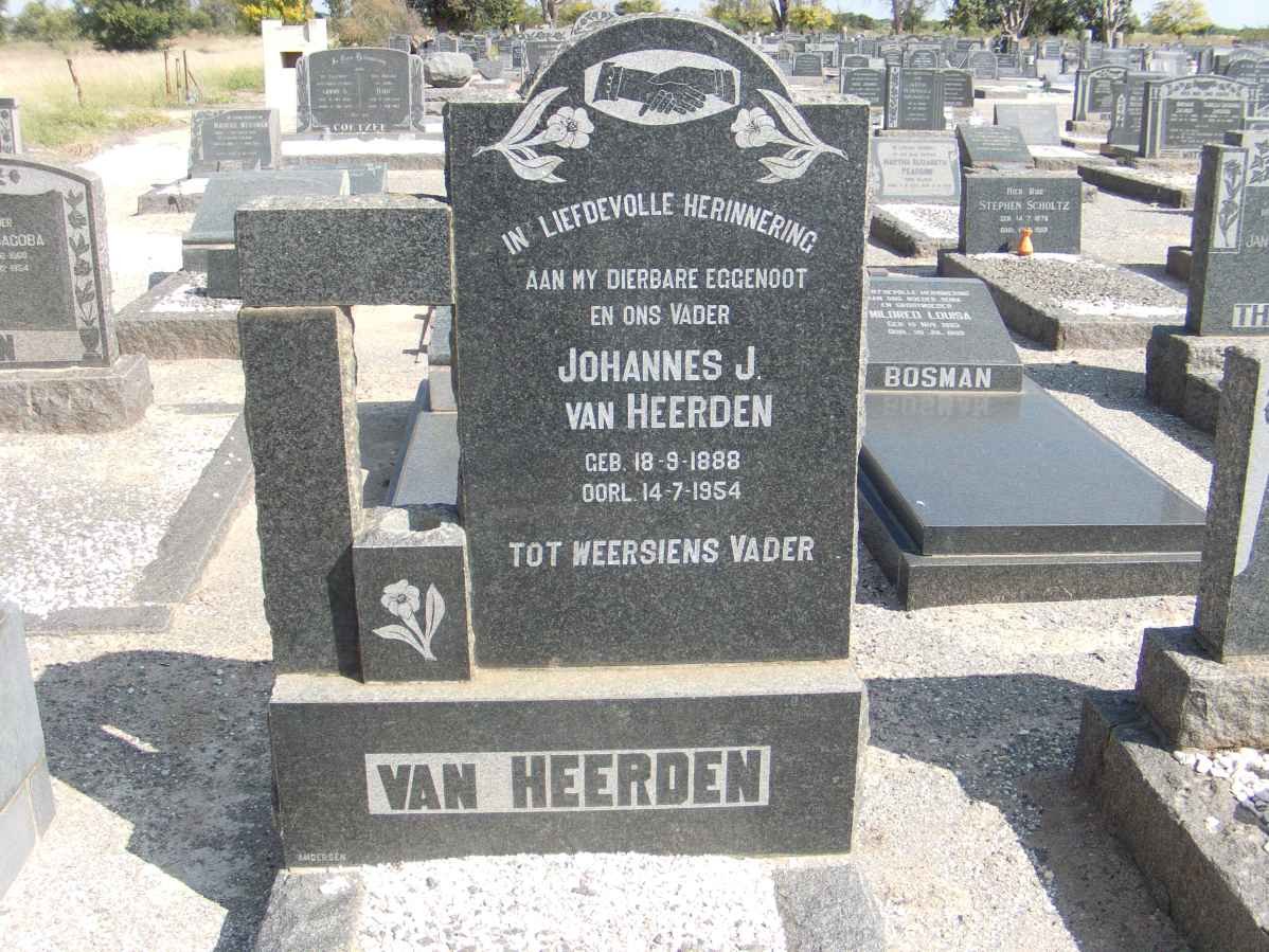 HEERDEN Johannes J., van 1888-1954