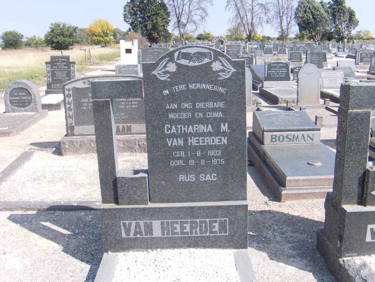 HEERDEN Cartharina M., van 1903-1975