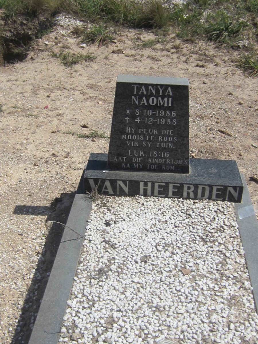HEERDEN Tanya Naomi, van 1986-1988