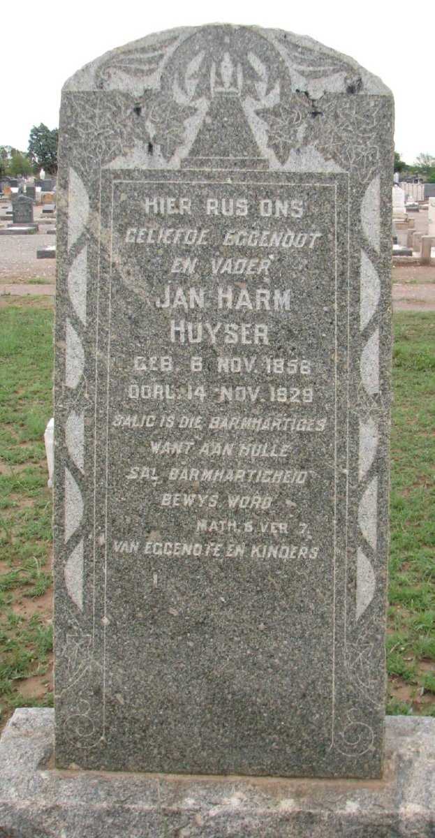 HUYSER Jan Harm 1858-1929