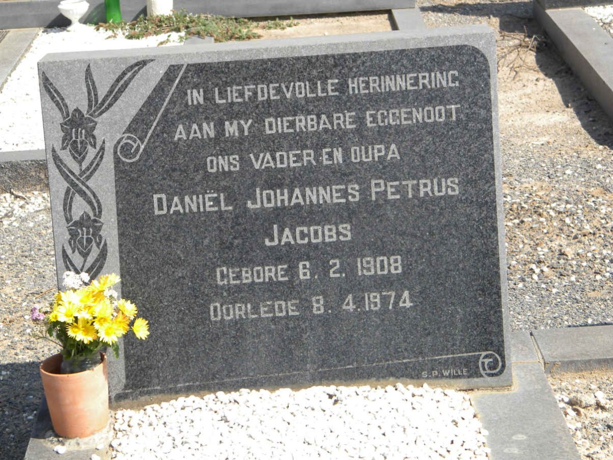 JACOBS Daniël Johannes Petrus 1908-1974