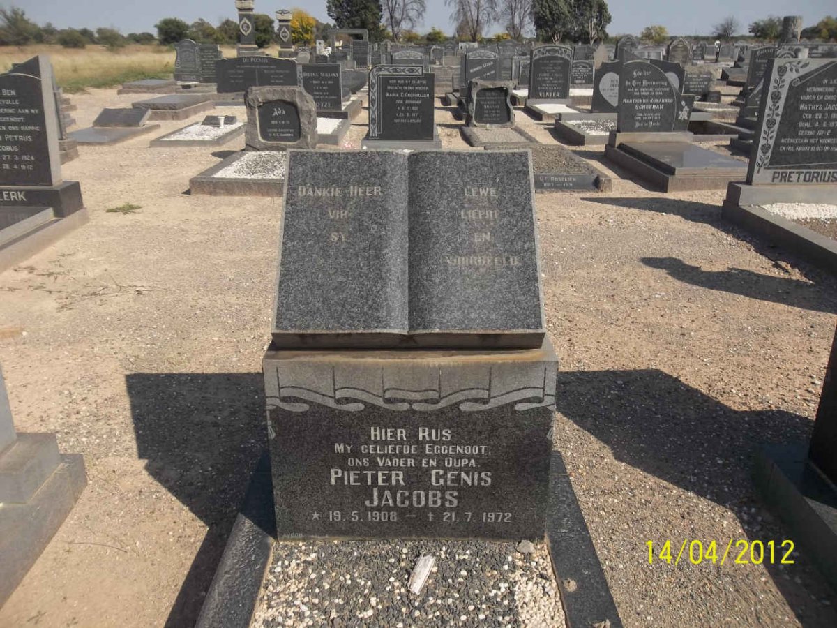 JACOBS Pieter Genis 1908-1972