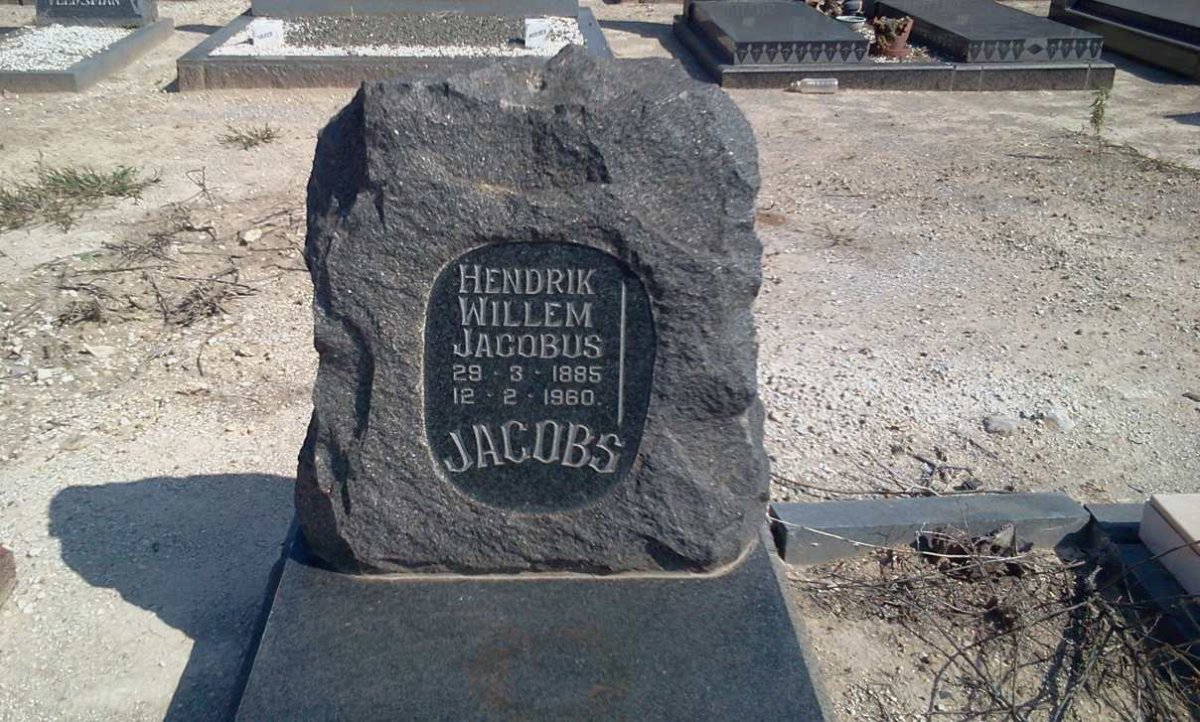 JACOBS Hendrik Willem Jacobus 1885-1960