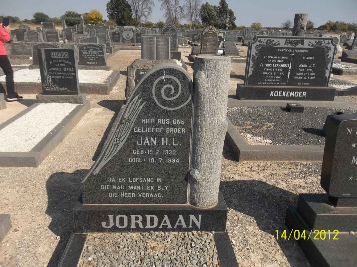 JORDAAN Jan H.L. 1930-1994