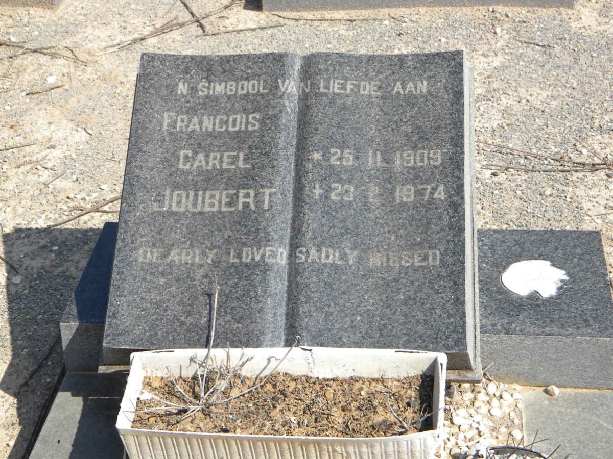 JOUBERT Francois Carel 1909-1974