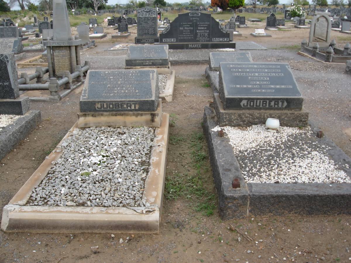 JOUBERT Johannes Gerhardus 1871-1942 &amp; Elizabeth Magdalena nee MALAN 1874-1957