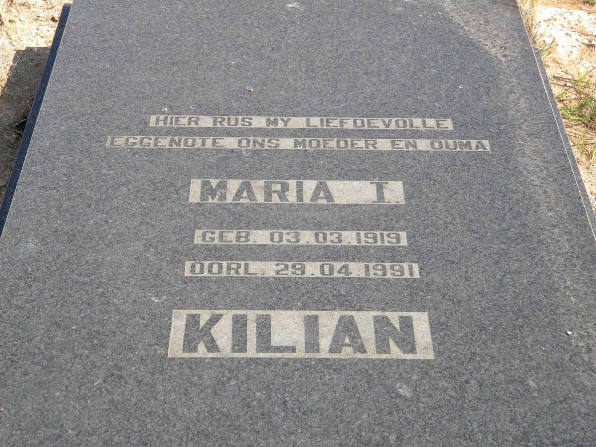 KILIAN Maria I. 1919-1991