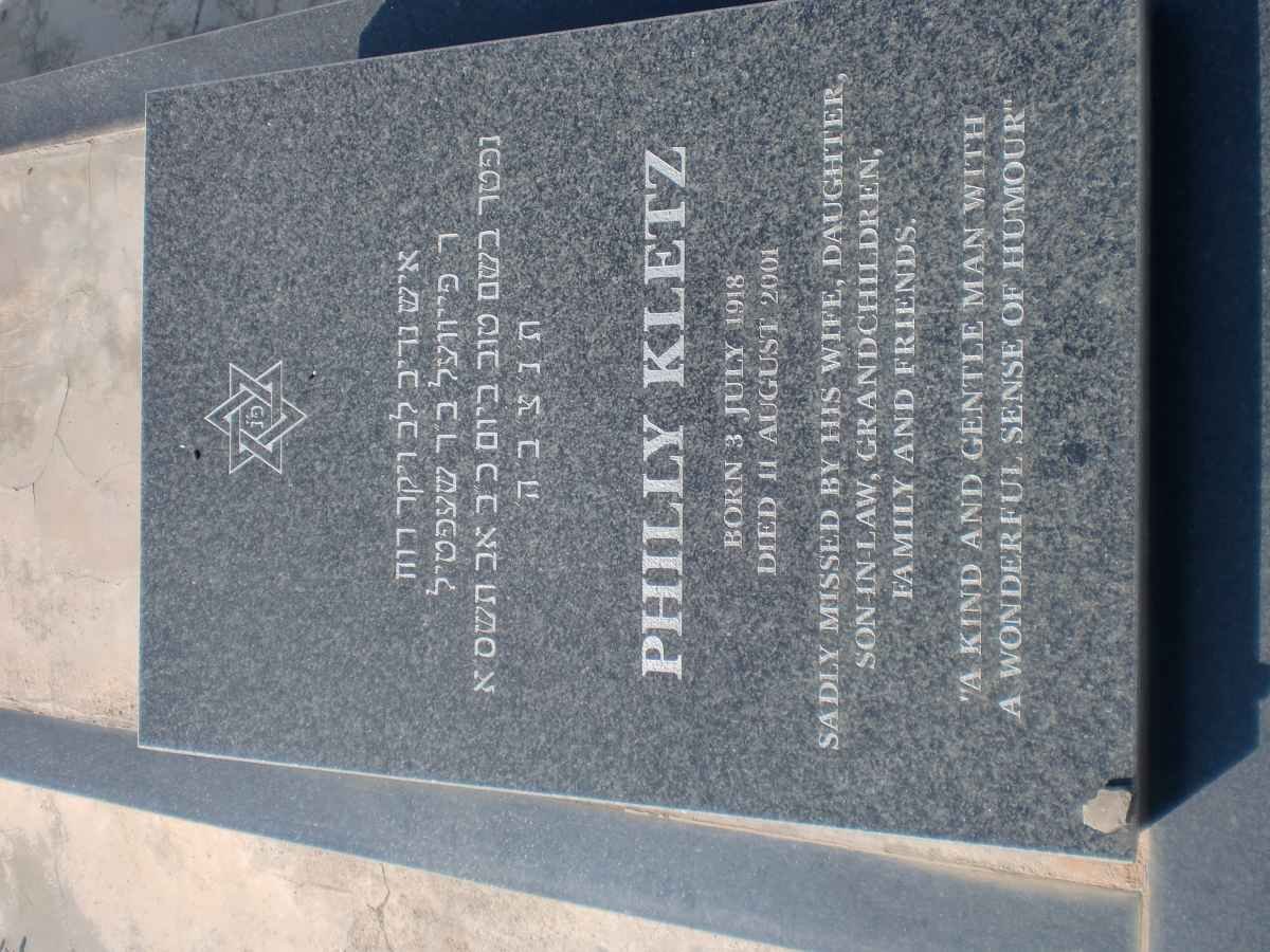 KLETZ Philly 1918-2001
