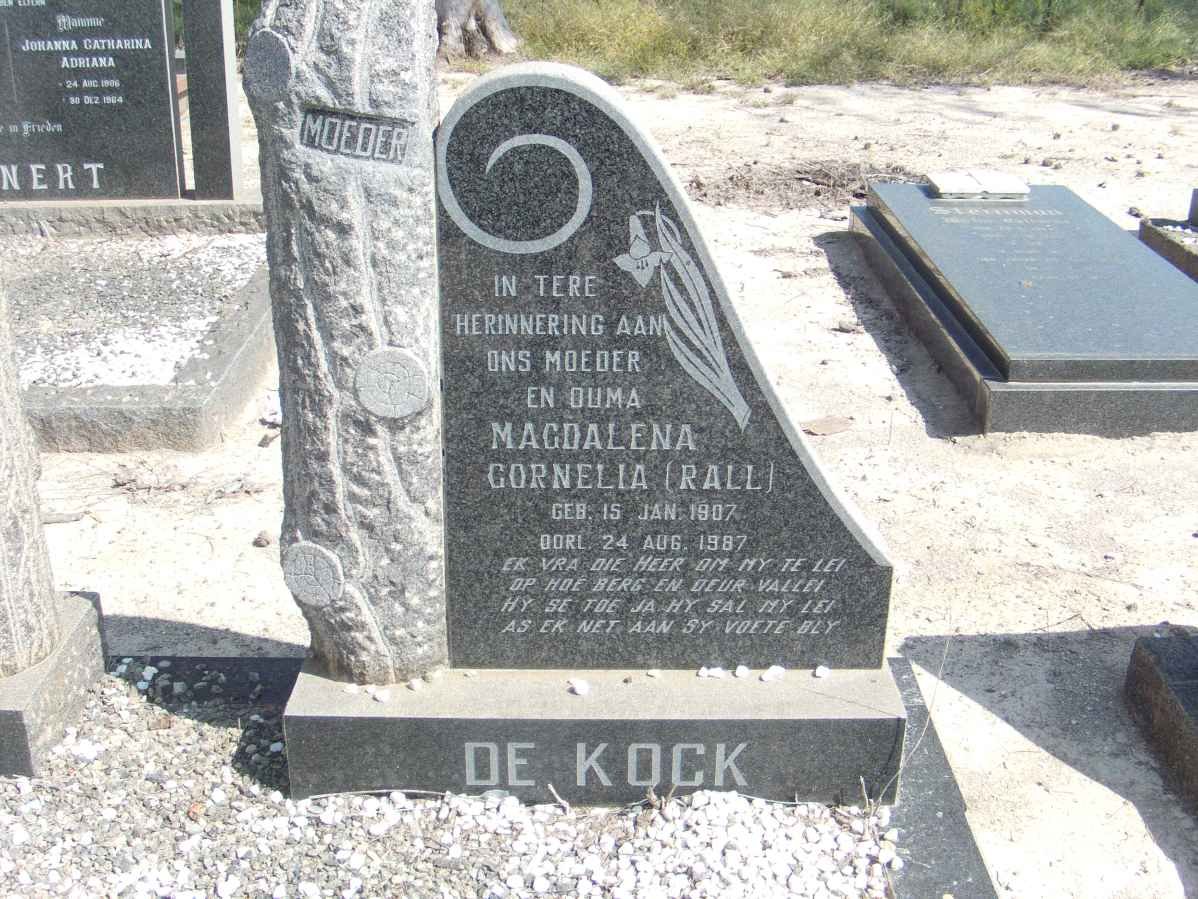 KOCK Magdalena Cornelia, de 1907-1987 voorheen RALL