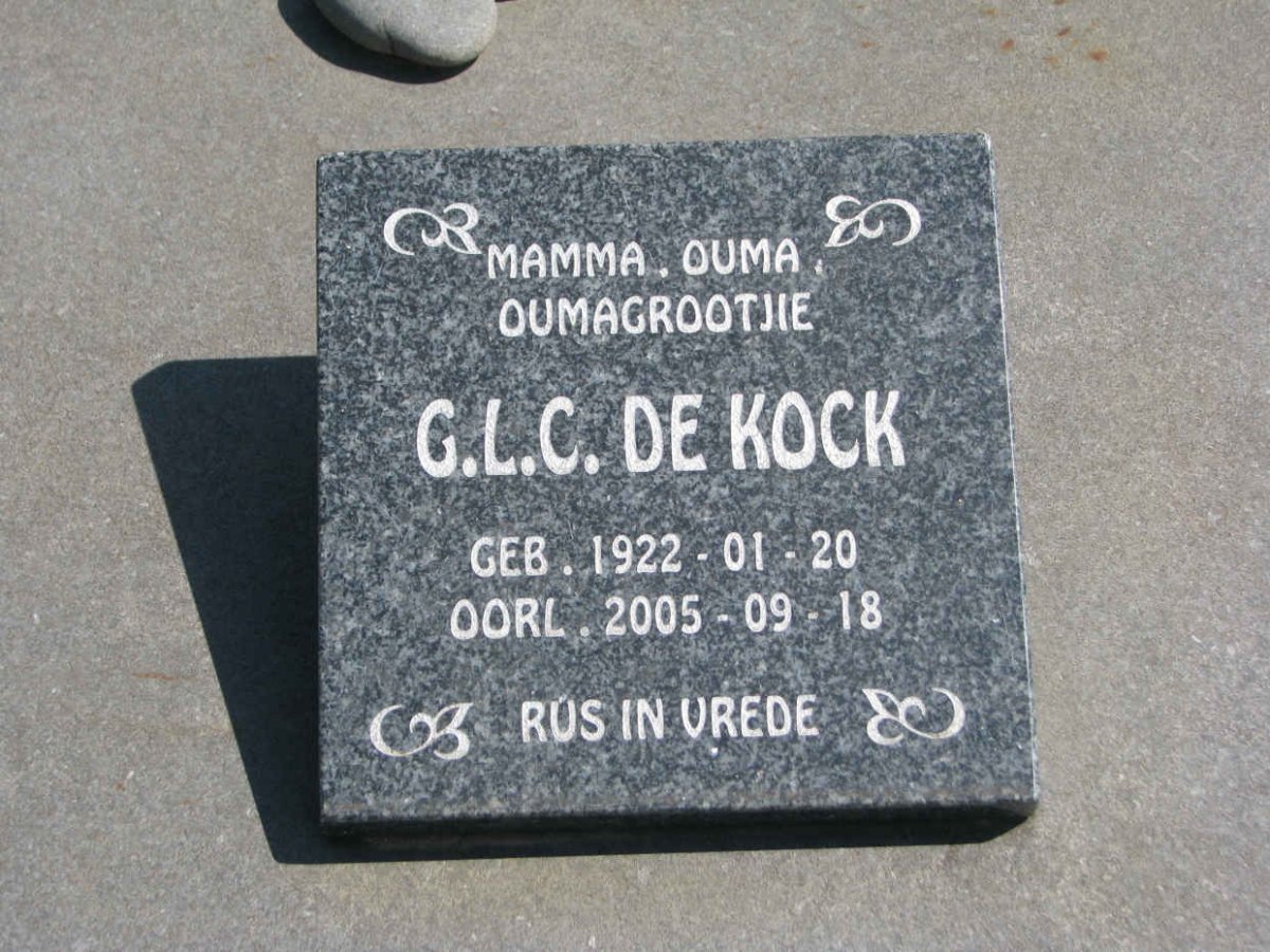 KOCK G.L.C., de 1922-2005