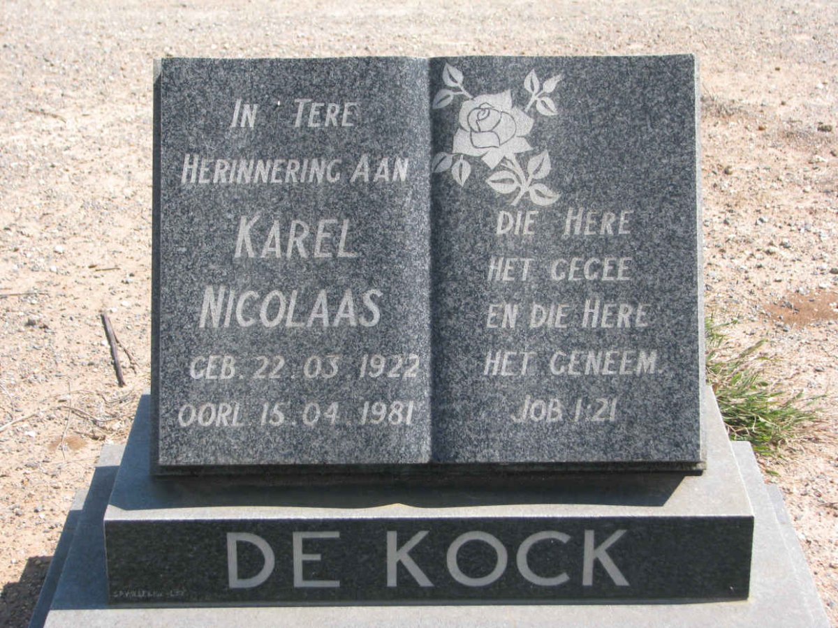 KOCK Karel Nicolaas, de 1922-1981