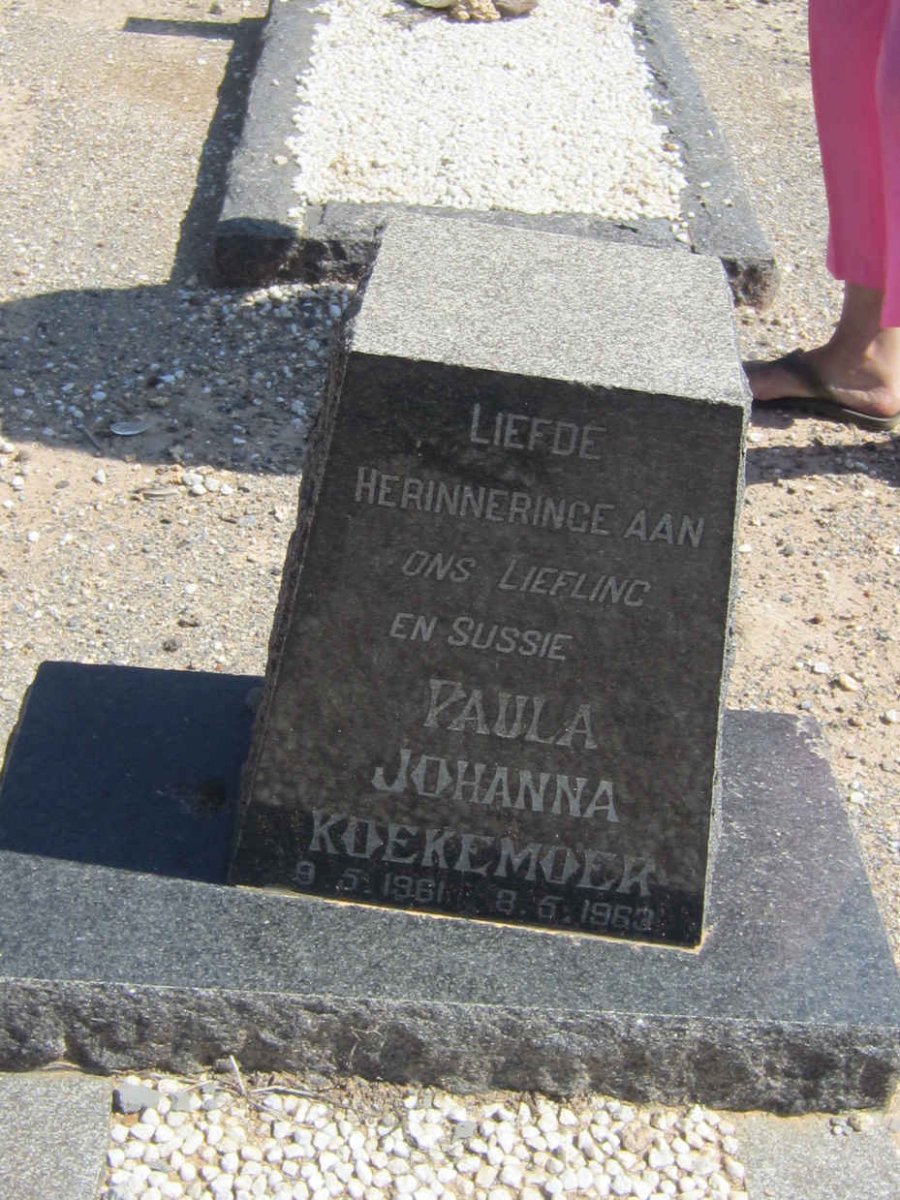 KOEKEMOER Paula Johanna 1961-1963