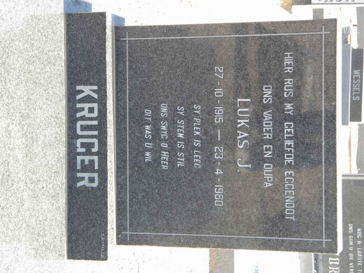 KRUGER Lukas J. 1915-1980