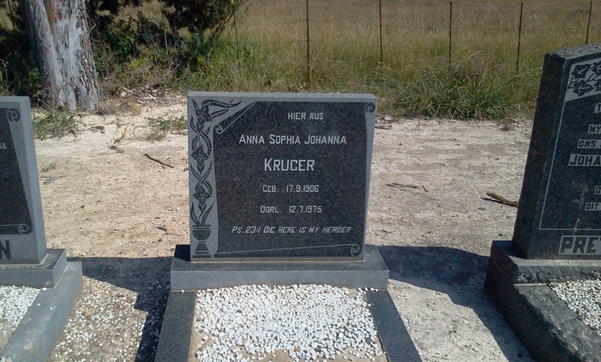 KRUGER Anna Sophia Johanna 1906-1975