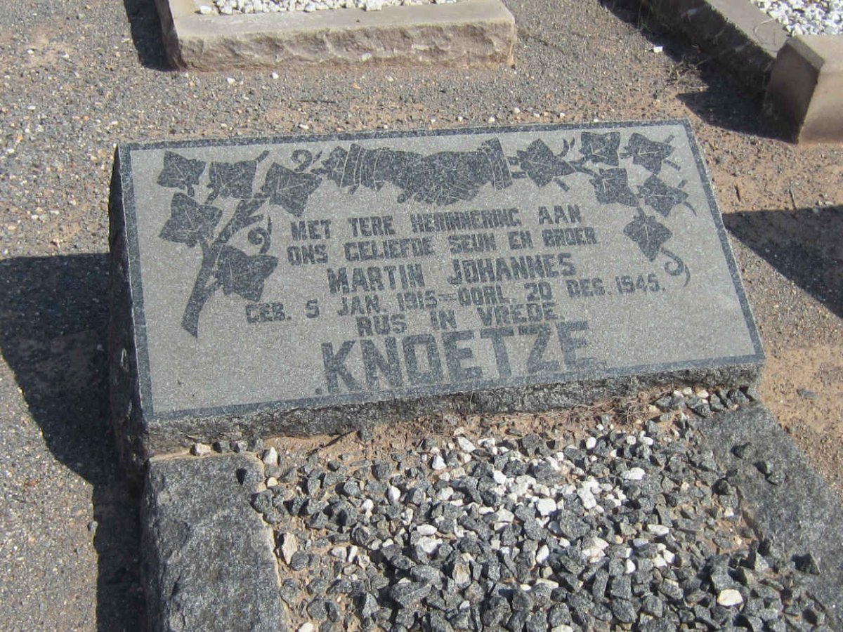 KNOETZE Martin Johannes 1915-1945