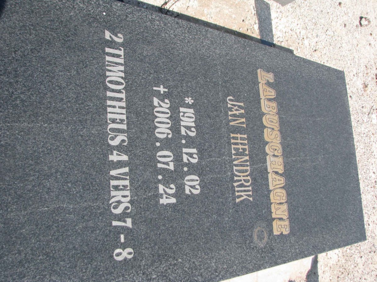 LABUSCHAGNE Jan Hendrik 1912-2006