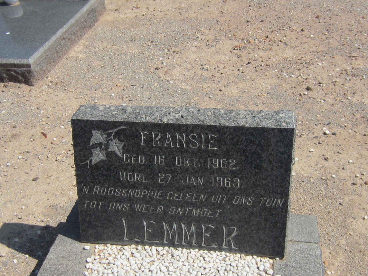 LEMMER Fransie 1962-1963