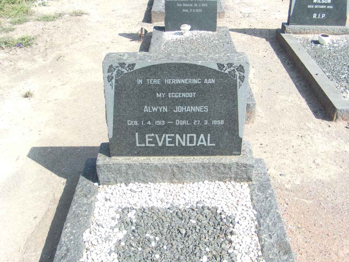 LEVENDAL Alwyn Johannes 1913-1958