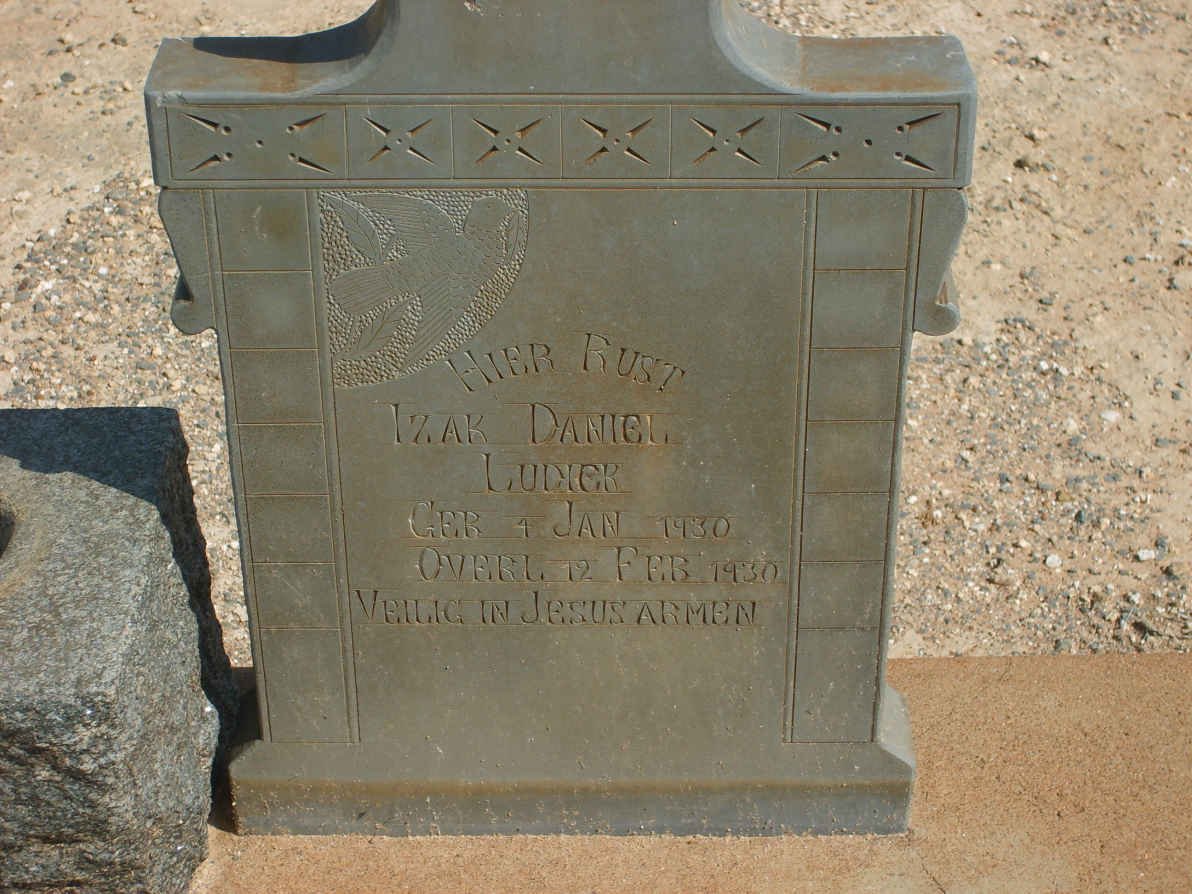 LUDIEK Izak Daniel 1930-1930