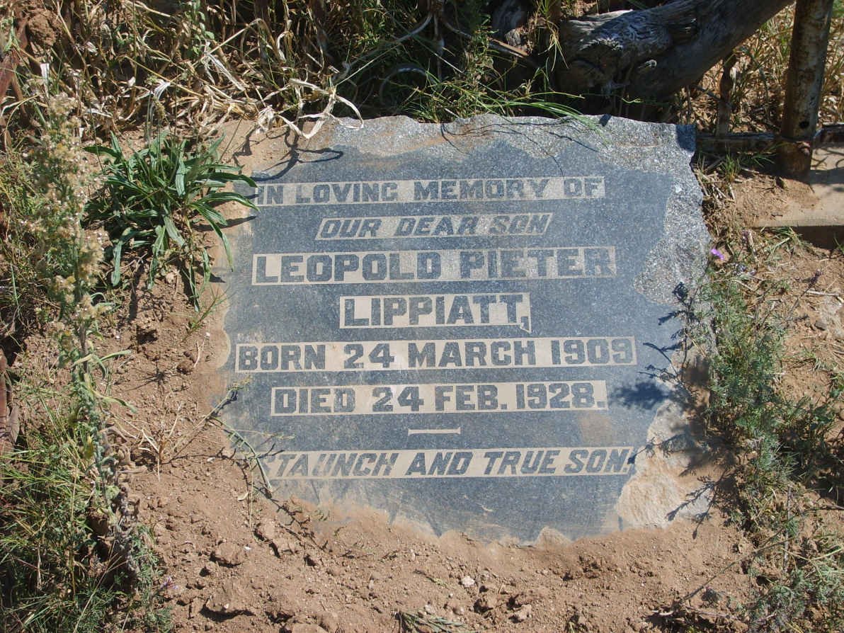 LIPPIATT Leopold Pieter 1909-1928