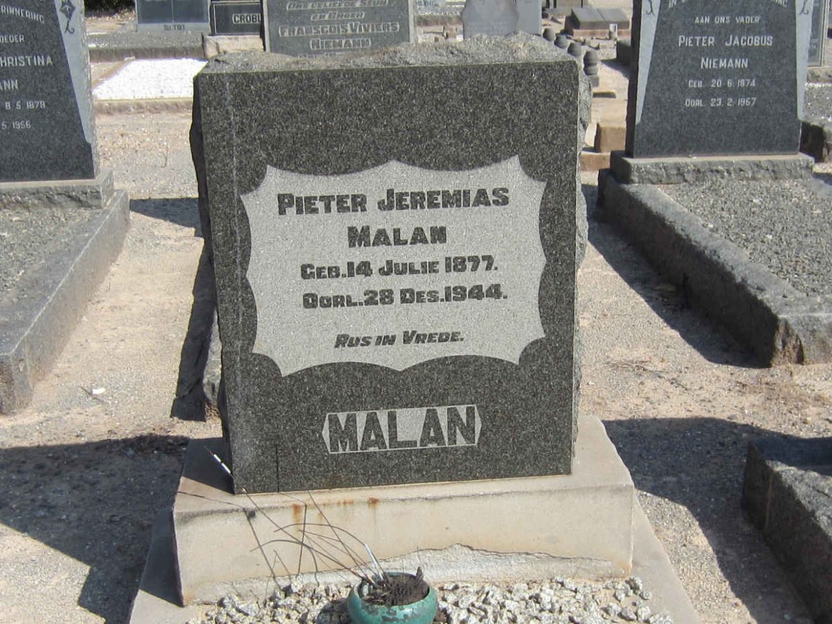 MALAN Pieter Jeremias 1877-1944