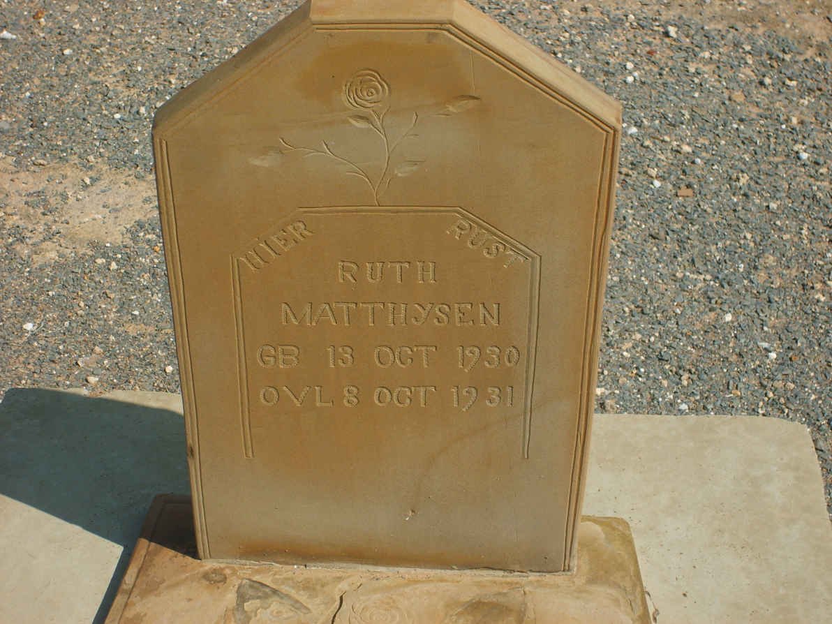 MATTHYSEN Ruth 1930-1931