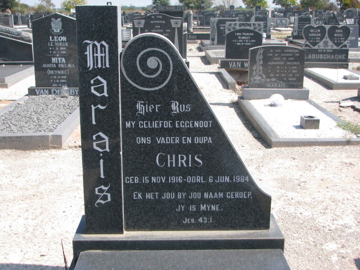 MARAIS Chris 1916-1984