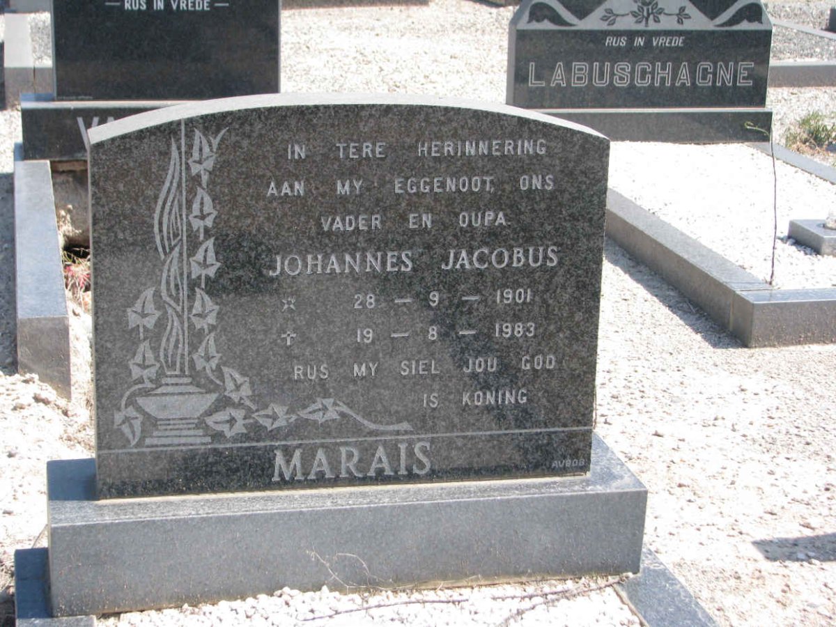 MARAIS Johannes Jacobus 1901-1983